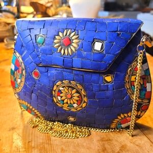 Ramla Mosaic Detachable Chain Bag